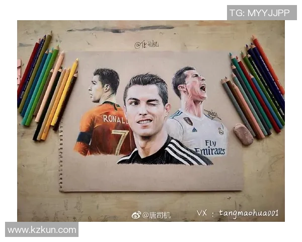 足球明星素描作品展现C罗魅力与风采的艺术之旅